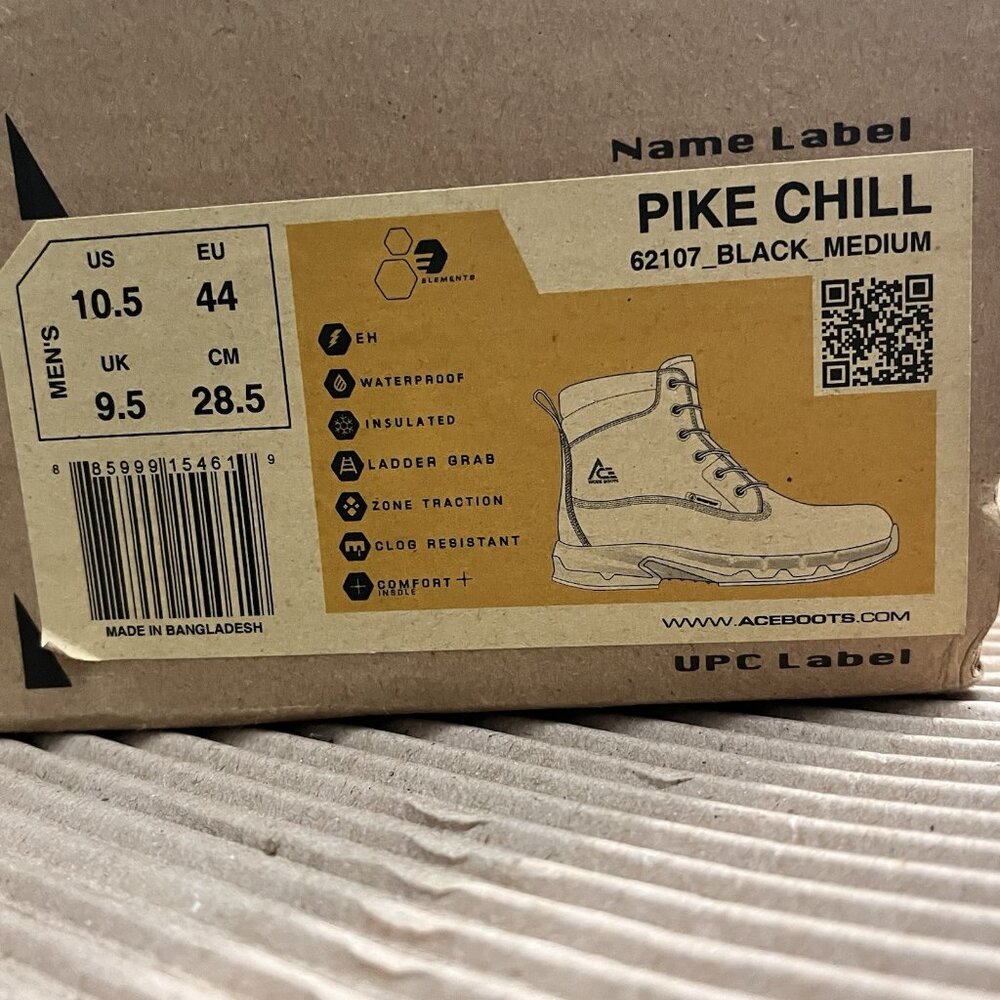 ACE Work Boots 10.5 by SFC Pike Chill Men's Soft Toe Work - Picture 12 of 12